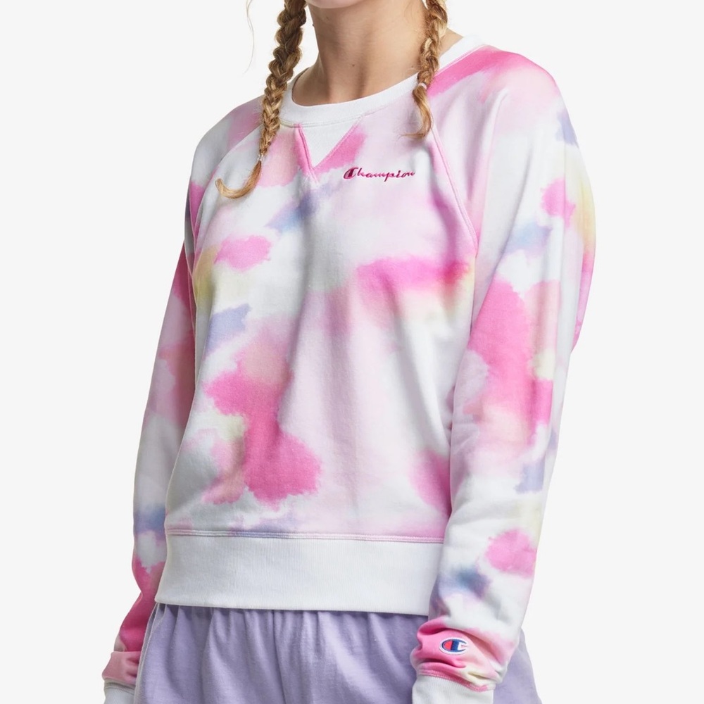 Champion Tie Dye Ombré French Terry Sweatshirt